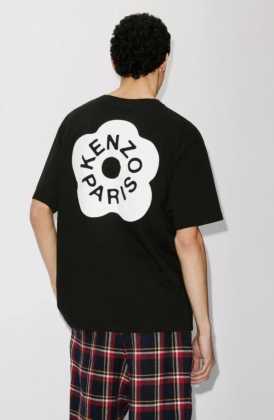 Kenzo BOKE FLOWER 2.0 University Jungle Team 'BOKE FLOWER' T-SHIRT Color: Black Apricot White Size: M L XL XXL Three Standards Style Number: K 52